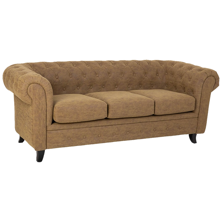 Alt Sofa Chester Camel 3 plazas perfecto para el uso intensivo profesional