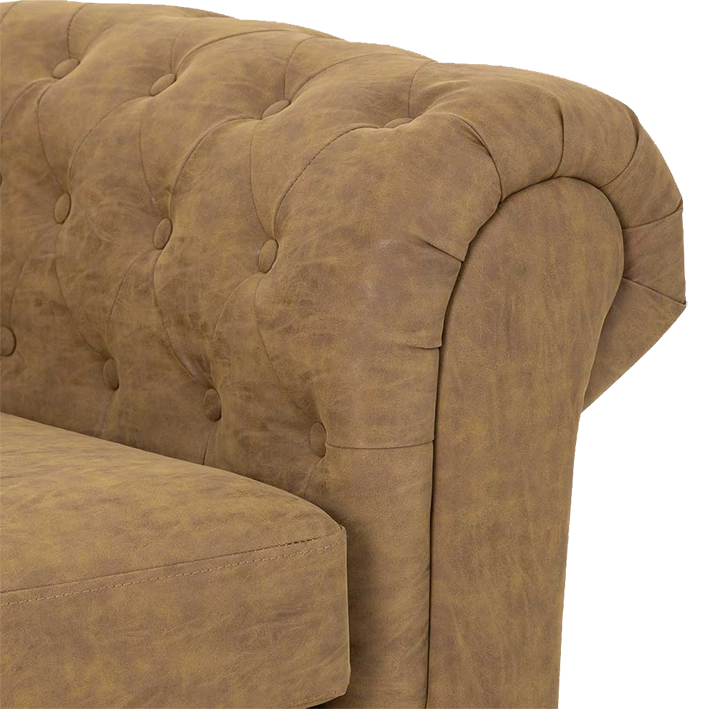 Alt Sofa Chester Camel 3 plazas perfecto para el uso intensivo profesional