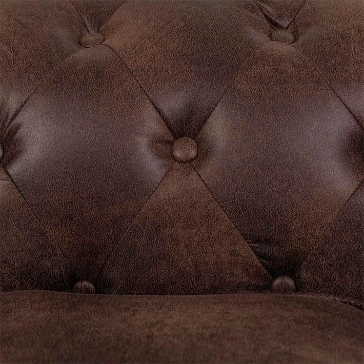 Alt Sofa Chester Marron Oscuro 3 plazas para eventos y hostelería