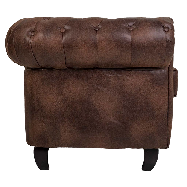 Alt Sofa Chester Marron Oscuro 3 plazas para eventos y hostelería