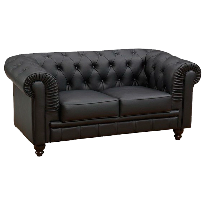 Alt Sofa Chester Negro Similpiel fabricado con materiales de calidad para eventos y hostelería
