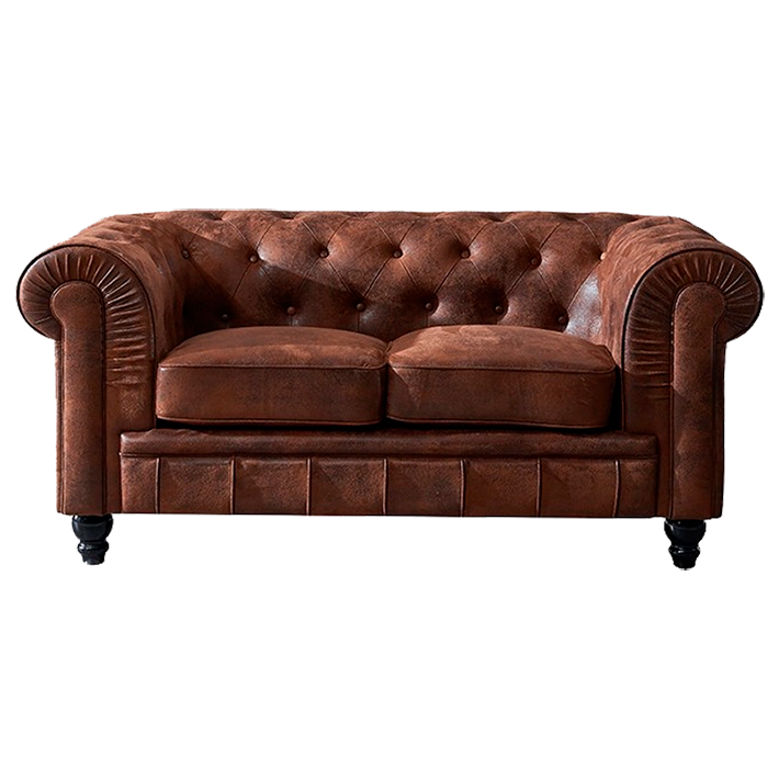 Alt Sofá Chester Semipiel Vintage 2 plazas ideal para el uso intensivo profesional 