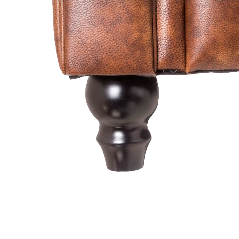 Alt Sofá Chester Cuero Vintage 2 plazas ideal para el uso intensivo profesional en eventos y hostelería