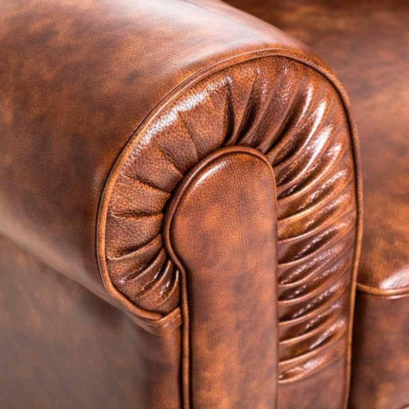 Alt Sofá Chester Cuero Vintage 2 plazas ideal para el uso intensivo profesional en eventos y hostelería