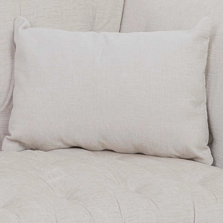 Sofá de 2 plazas capitoné gris con tachuelas y patas de madera – 170 cm perfecto para uso profesional y particular