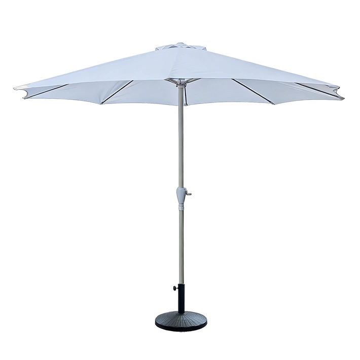 Alt Sombrillas Redondas de Color Blanco Para Jardines, Terrazas y Hostelería EME Mobiliario