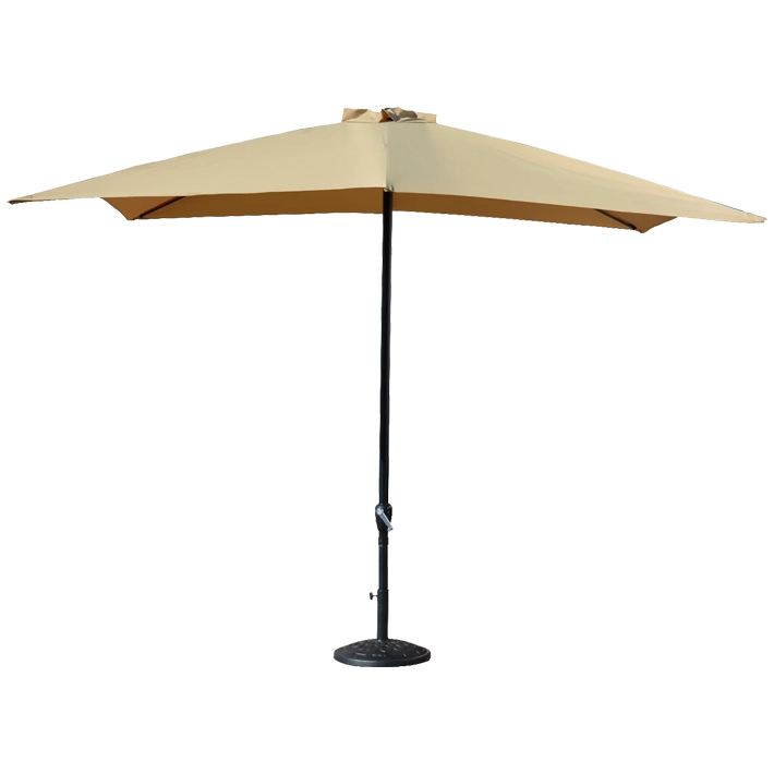 Alt Sombrilla Cuadrada Camel 3x3 para hostelería fabricada en aluminio lacado y tejido 100% poliéster EME Mobiliario 