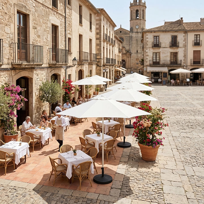 Alt Sombrillas Redondas de 3m para Restaurantes, Bares, Terrazas EME Mobiliario