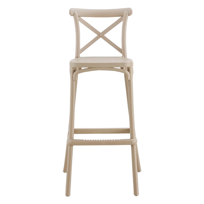 Alt Taburete Crossback Arena para eventos y hostelería, fabricada en polipropileno. Taburete apilable EME Mobiliario 