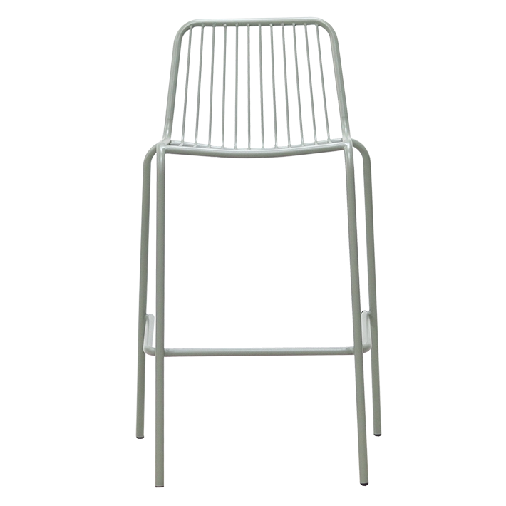 Alt Taburetes Menorca de color verde fabricado en acero ideal para usos en exteriores EME Mobiliario