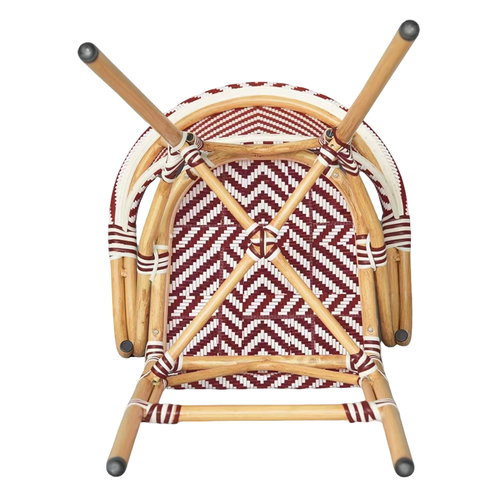 Alt Taburete París Rojo fabricado en aluminio y textilene ideal para el uso intensivo profesional