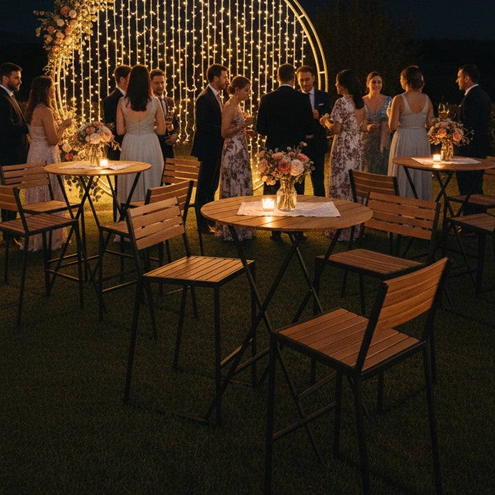 Alt Taburete Mallorca Con acabado en negro fabricado en acero de calidad EME Mobiliario