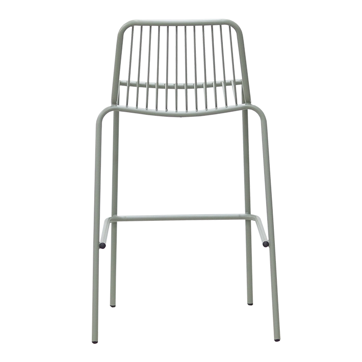 Alt Taburetes Menorca de color verde fabricado en acero ideal para usos en exteriores EME Mobiliario