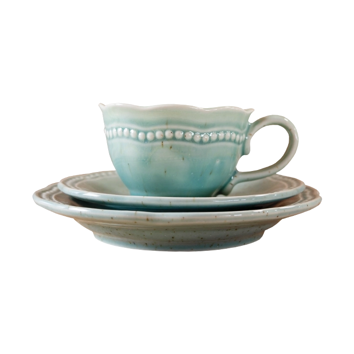 Alt Vajilla Florencia Verde fabricada con gres vitrificado con esmalte brillante con un diseño elegante y un color que enamora para eventos y hostelería EME Mobiliario 