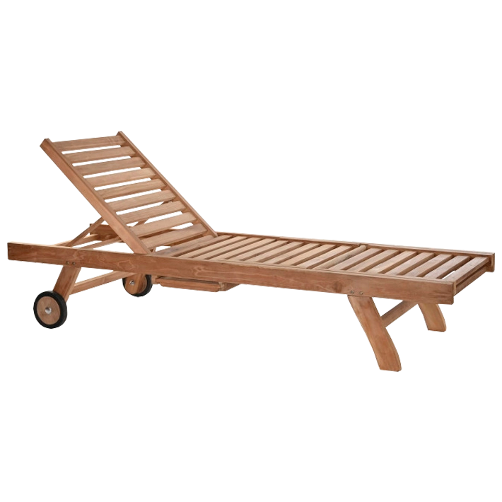 Alt Tumbona Teca 200x65x36cm ideal para disfrutar de la zona exterior de forma cómoda EME Mobiliario