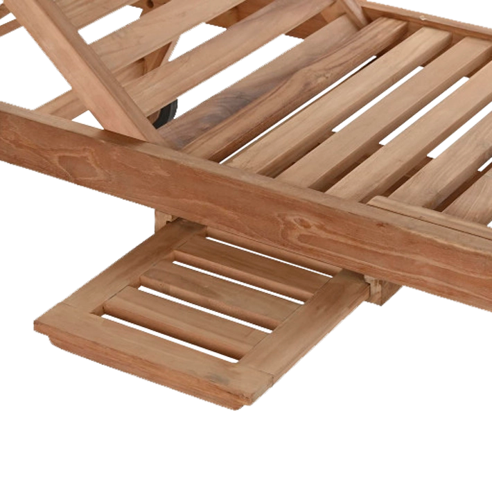 Alt Tumbona Teca 200x65x36cm ideal para disfrutar de la zona exterior de forma cómoda EME Mobiliario