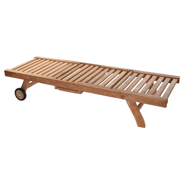 Alt Tumbona Teca 200x65x36cm ideal para disfrutar de la zona exterior de forma cómoda EME Mobiliario