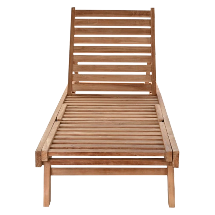 Alt Tumbona Teca 200x65x36cm ideal para disfrutar de la zona exterior de forma cómoda EME Mobiliario