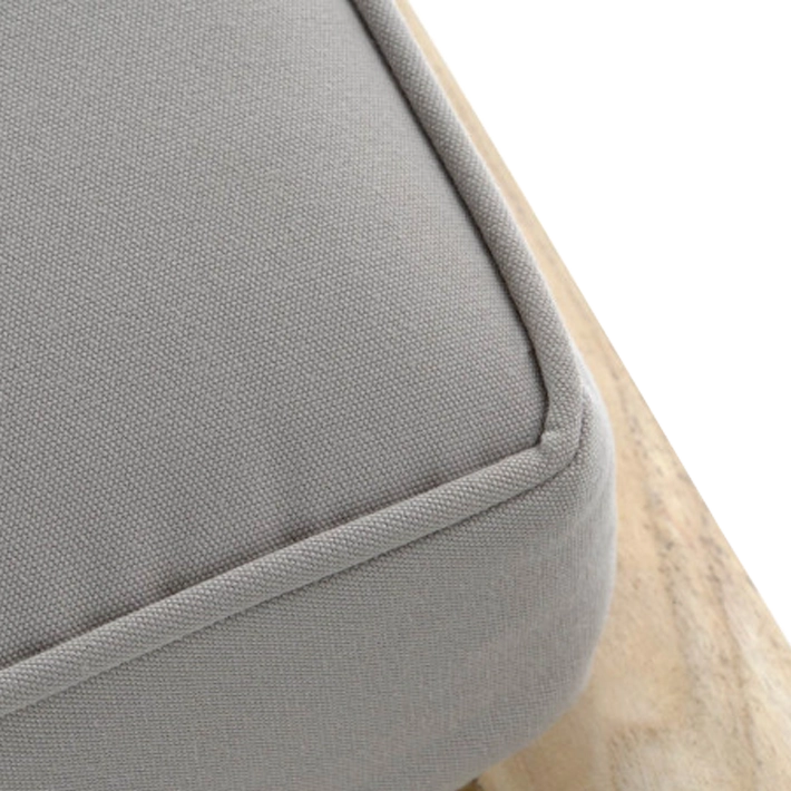 Alt Tumbona reclinable fabricada con madera de teca y cojín de poliéster en color gris para chillout EME Mobiliario 