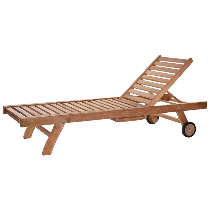 Alt Tumbona Teca 200x65x36cm ideal para disfrutar de la zona exterior de forma cómoda EME Mobiliario