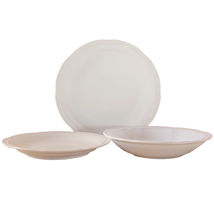 Alt Vajilla colección Florencia en color crema fabricado en gres vitrificado ideal para usar en eventos y hostelería EME Mobiliario 