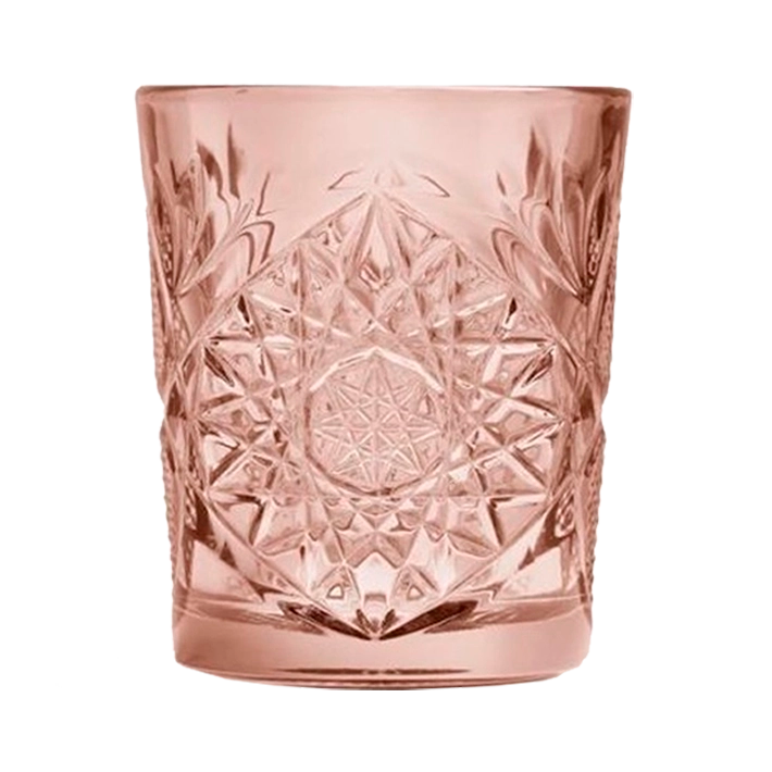 Alt Vasos Hobstar De Color Coral con diseño labrado Para montar y decorar mesas EME Mobiliario