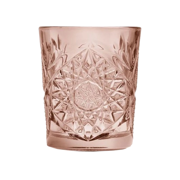 Alt Vasos Hobstar De Color Coral con diseño labrado Para montar y decorar mesas EME Mobiliario