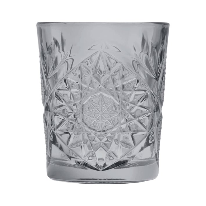 Alt Vaso Hobstar gris fabricado en vidrio de alta calidad ideal para su uso domestico o profesional