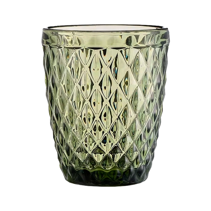 Alt Vasos Tallados de color verde diseñados para el sector de la hostelería EME Mobiliario