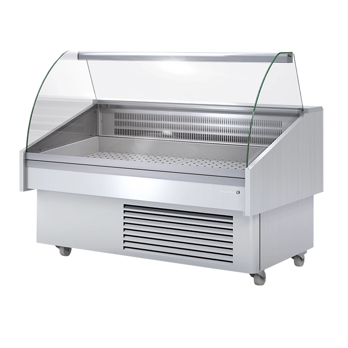 Alt Vitrina Expositora Con Cristal Curvo EME Mobiliario