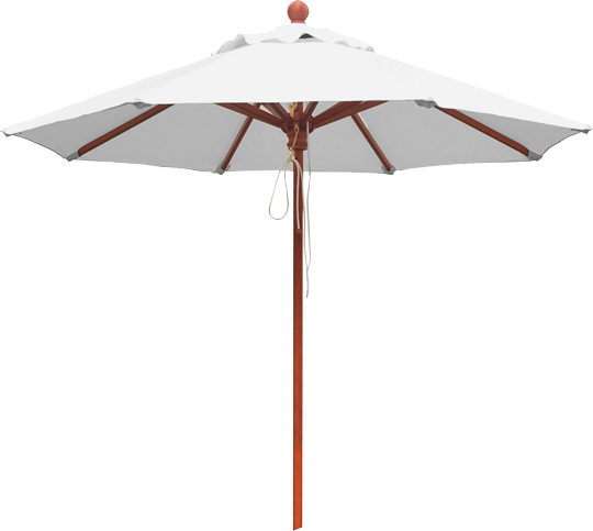 Alt Sombrilla Madera Redonda, para hostelería