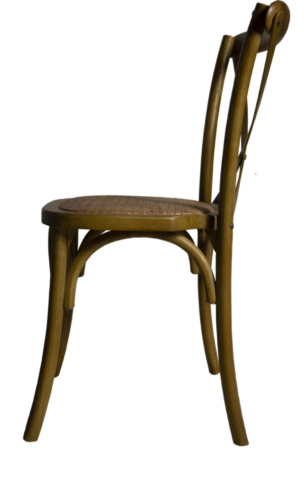 Alt Silla Crossback Madera Oscura, para eventos y hostelería.