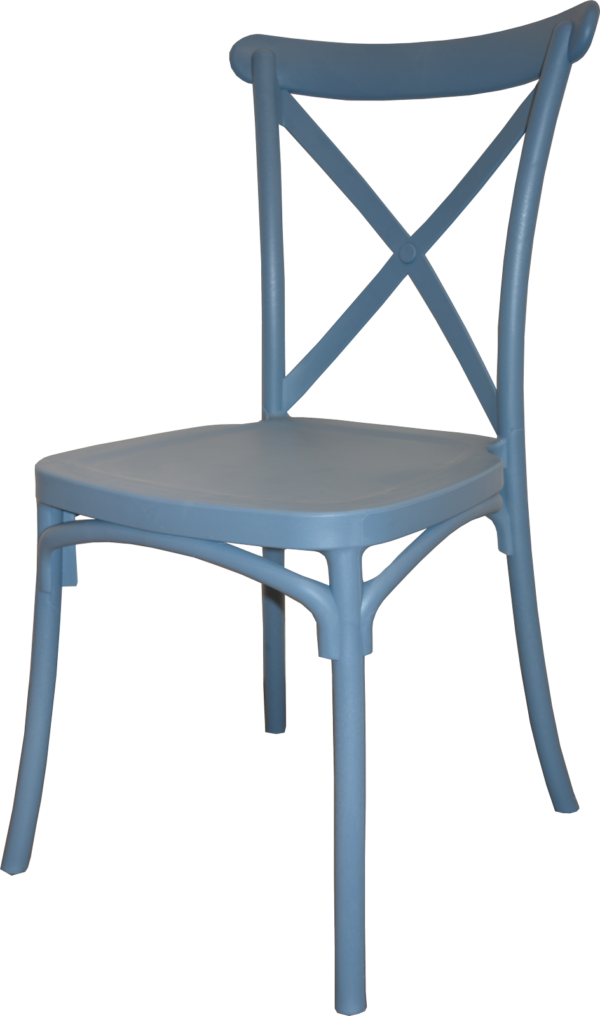 silla crossback azul