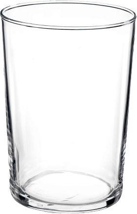 Vaso de Sidra de cristal transparente para eventos y hostelería.