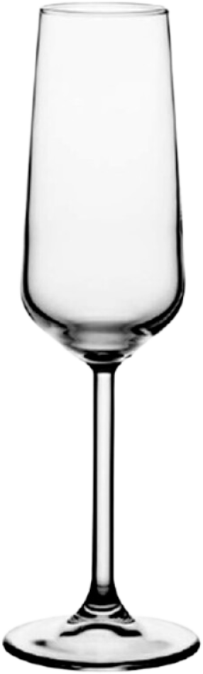 Copa de la colección Allegra para eventos y hostelería para champagne de cristal transparente y 19.5cl.