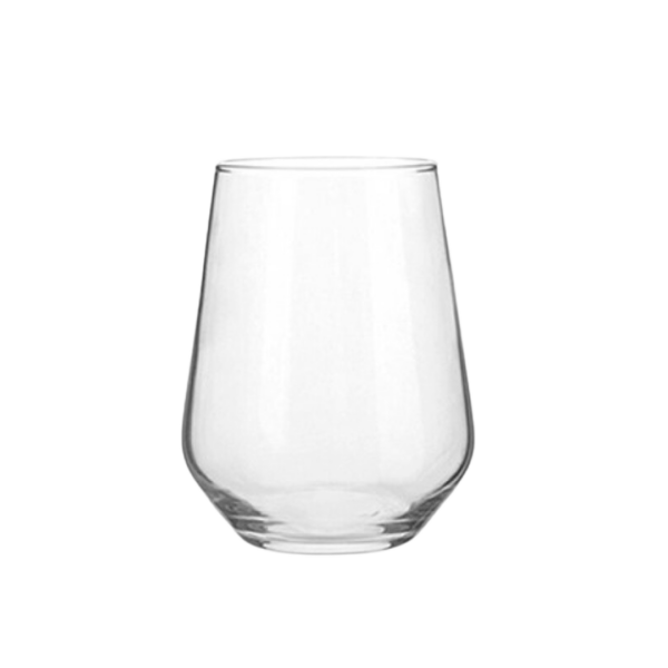 Vaso de la colección Allegra para eventos y hostelería de cristal transparente y 42.5cl.