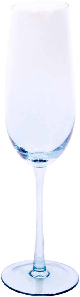 Copa champagne cristalería azul para eventos y hostelería.