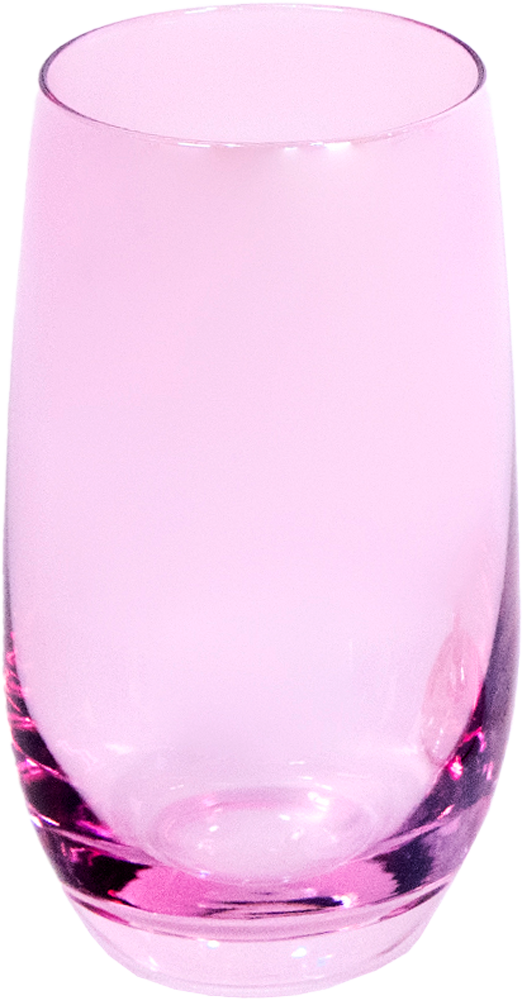 Vaso Cristalería Rosa para eventos y hostelería.